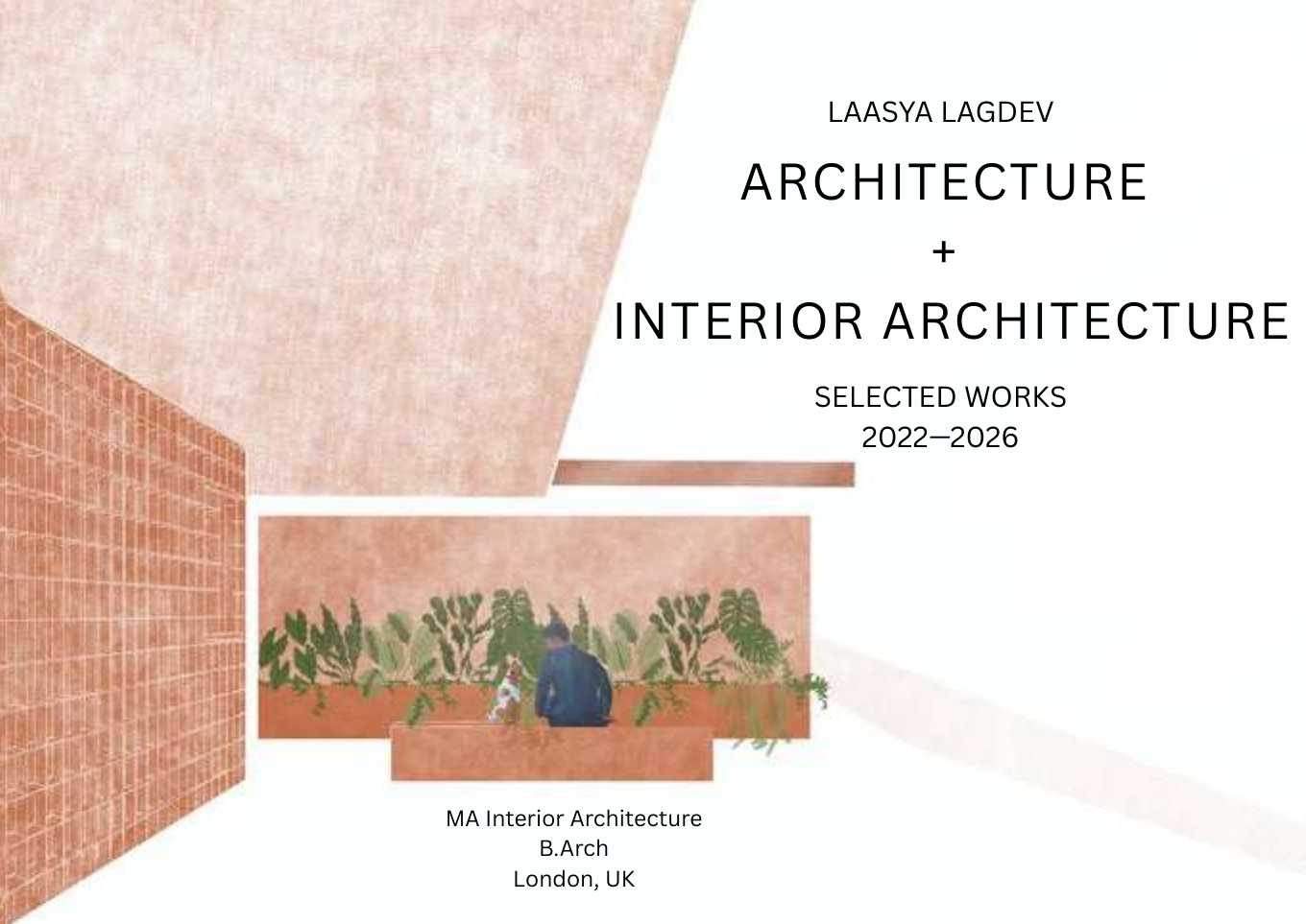 Portfolio cover: Architecture and Interior Architecture, selected works 2022-2026